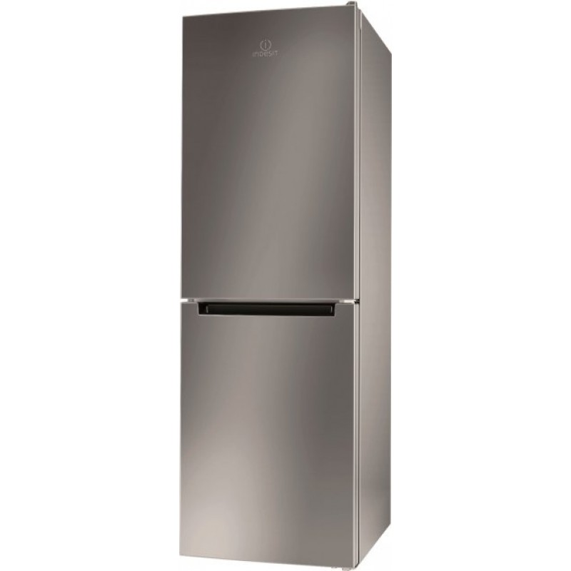 Холодильник Indesit LI7 SN1 EX, Silver, двокамерний, No Frost, загальний об'єм 319L, корисний об'єм 197L/98L, A+, 176.3x59.5x65.5 см