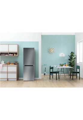Холодильник Indesit LI7 SN1 EX, Silver, двокамерний, No Frost, загальний об'єм 319L, корисний об'єм 197L/98L, A+, 176.3x59.5x65.5 см