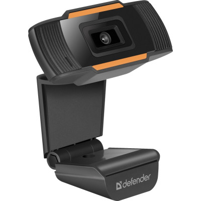 Веб-камера Defender G-Lens 2579, Black, 2 Mp, 1280x720/30 fps, мікрофон, кут огляду 48°, універсальне кріплення, USB, 1.2 м (63179)