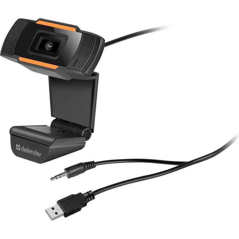 Веб-камера Defender G-Lens 2579, Black, 2 Mp, 1280x720/30 fps, мікрофон, кут огляду 48°, універсальне кріплення, USB, 1.2 м (63179)