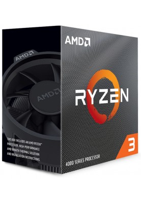 Процесор AMD (AM4) Ryzen 3 4300G, Box, 4x3.8 GHz (Turbo Boost 4.0 GHz), Radeon Graphics (1700 MHz), L3 4Mb, Zen 2, 7 nm, TDP 65W (100-100000144BOX)
