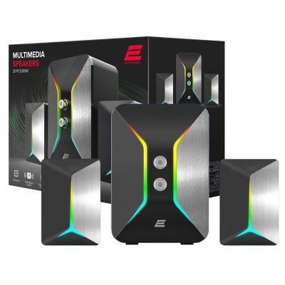 Колонки 2E PCS301 RGB, Black, USB (2E-PCS301BK)