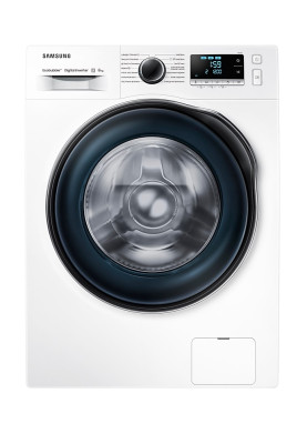 Пральна машина Samsung WW80J62E0DW/UA, White, 8кг, фронтальна, вузька, 14 програм, швидкість віджиму 1200 об/хв, клас енергоспоживання A+++, 85x60x45.6 см