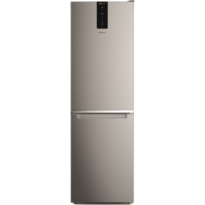 Холодильник Whirlpool W7X 81O OX0, Silver, двокамерний, No Frost, загальний об'єм 335L, корисний об'єм 231L/104L, А+, 191x60x68 см