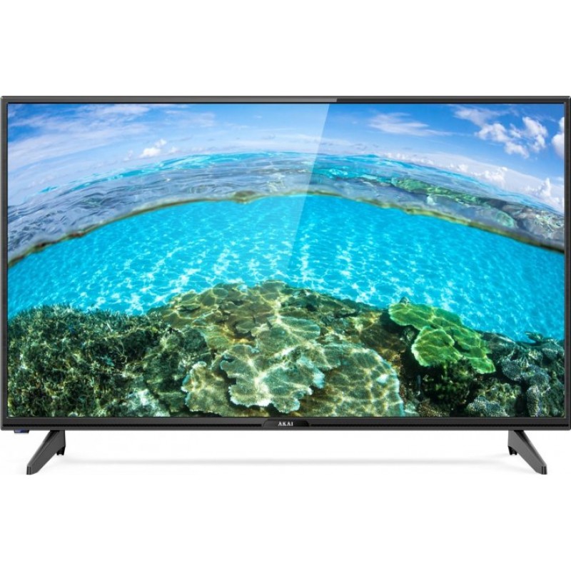 Телевізор 24" Akai UA24HD19T2, LED HD 1366x768, 60 Гц, DVB-T2/C, HDMI, USB, VESA 100x100