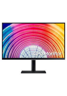 Монітор 27" Samsung S27A600U, Black, WLED, IPS, 2560x1440 (16:9), 5 мс, 60 Гц, 300 кд/м², 1000:1, HDR10, 178°/178°, HDMI/DP, Type-C, 3xUSB 3.0, RJ45, VESA 100x100 мм, AMD FreeSync (LS27A600UUIXCI)
