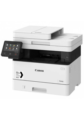 БФП лазерний ч/б A4 Canon MF455dw, Grey, WiFi, 1200x1200 dpi, дуплекс, факс, до 38 стор/хв, кольоровий сенсорний РК-екран 12.7 см, друк з USB, Lan / USB, картридж Canon 057 (5161C020)