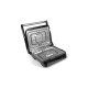 Електрогриль Holmer HCG-20R Silver, 2200W, закритий (двосторонній), нагрівальні панелі 30х23см, знімні пластини, піддон для жиру, управління механічне, регулятор температури, захист від перегріву