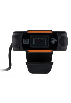 Веб-камера 2E, Black, 2 Mp, 1920x1080/20 fps, мікрофон з шумозаглушенням, автофокус, USB 2.0, 1.5 м (2E-WCFHD)