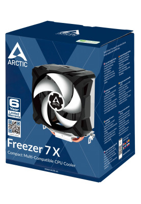 Кулер для процесора Arctic Freezer 7 X, алюміній/мідь, 1x92 мм, для Intel 115x/1200/1700, AMD AMx/FMx (ACFRE00077A)