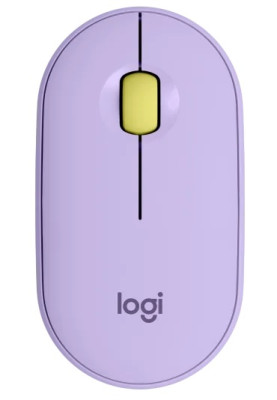 Миша бездротова Logitech Pebble M350, Lavender Lemonade, Bluetooth/2.4GHz, оптична, 1000 dpi, 3 кнопки, 1xAA (910-006752)