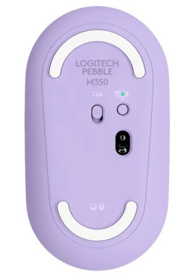 Миша бездротова Logitech Pebble M350, Lavender Lemonade, Bluetooth/2.4GHz, оптична, 1000 dpi, 3 кнопки, 1xAA (910-006752)