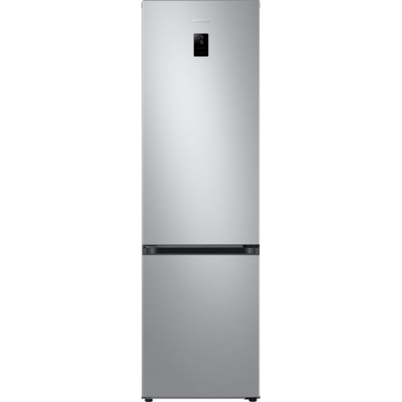 Холодильник Samsung RB38T676FSA/UA, Silver, двокамерний, загальний об'єм 400L, корисний об'єм 273L/112L, No Frost, дисплей, A+, 203x59.5x65.8 см