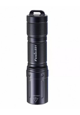 Ліхтар Fenix E01 V2.0, Black, 5-100 лм, до 35 м, ударостійкість 1 м, 3 режими роботи, батарея типу ААА, час роботи 0.5-25 год, IP68, 13 г