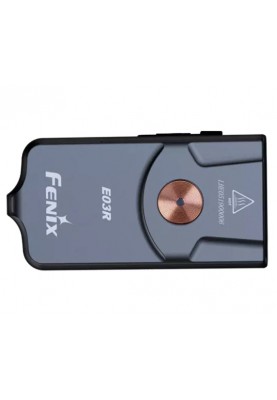 Ліхтар Fenix E03R, Black, 260 лм, до 42 м, ударостійкість 1 м, 6 режимів роботи, акумулятор 200 мАг, час роботи 0.45-5.3 год, IPX66, 22 г