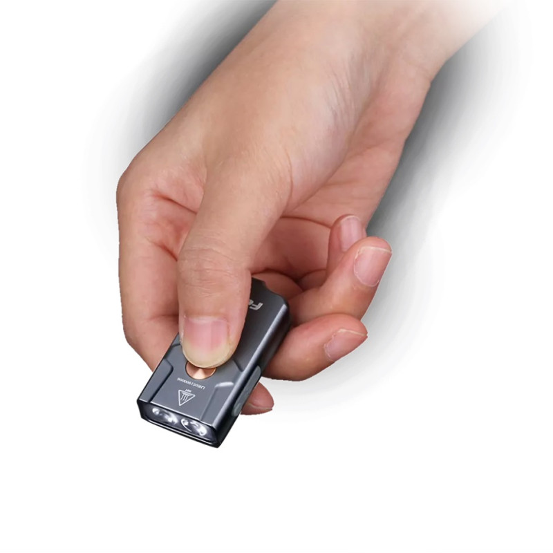 Ліхтар Fenix E03R, Black, 260 лм, до 42 м, ударостійкість 1 м, 6 режимів роботи, акумулятор 200 мАг, час роботи 0.45-5.3 год, IPX66, 22 г