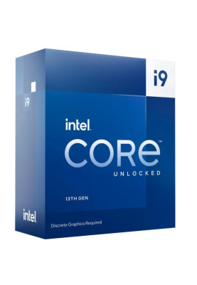 Процесор Intel Core i9 (LGA1700) i9-13900KF, Box, 24x3.0 GHz (Turbo Boost 5.8 GHz, 32 потоки), L3 36Mb Smart Cache, Raptor Lake, 7 nm, TDP 125W, розблокований множник, система охолодження в комплекті не йде (BX8071513900KF)