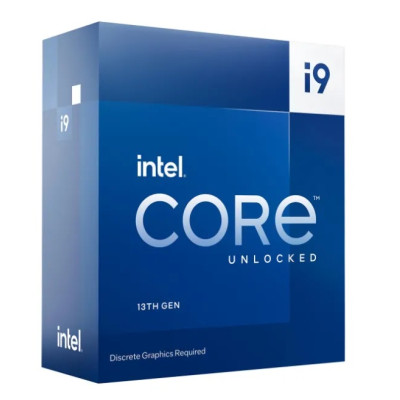 Процесор Intel Core i9 (LGA1700) i9-13900KF, Box, 24x3.0 GHz (Turbo Boost 5.8 GHz, 32 потоки), L3 36Mb Smart Cache, Raptor Lake, 7 nm, TDP 125W, розблокований множник, система охолодження в комплекті не йде (BX8071513900KF)