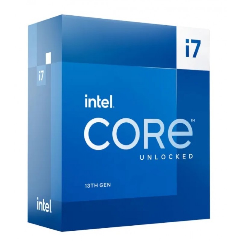Процесор Intel Core i7 (LGA1700) i7-13700K, Box, 16x3.4 GHz (Turbo Boost 5.4 GHz, 24 потоки), UHD Graphics 770, L3 30Mb Smart Cache, Raptor Lake, 7 nm, TDP 125W, розблокований множник, система охолодження в комплекті не йде (BX8071513700K)