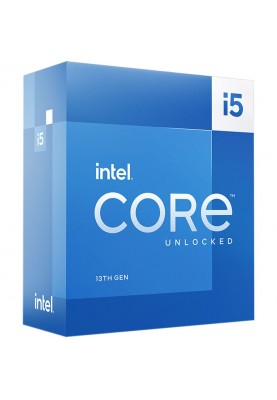 Процесор Intel Core i5 (LGA1700) i5-13600K, Box, 14x3.5 GHz (Turbo Boost 5.1 GHz, 20 потоків), UHD Graphics 770, L3 24Mb Smart Cache, Raptor Lake, 7 nm, TDP 125W, розблокований множник, система охолодження в комплекті не йде (BX8071513600K)