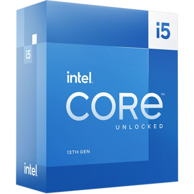 Процесор Intel Core i5 (LGA1700) i5-13600K, Box, 14x3.5 GHz (Turbo Boost 5.1 GHz, 20 потоків), UHD Graphics 770, L3 24Mb Smart Cache, Raptor Lake, 7 nm, TDP 125W, розблокований множник, система охолодження в комплекті не йде (BX8071513600K)