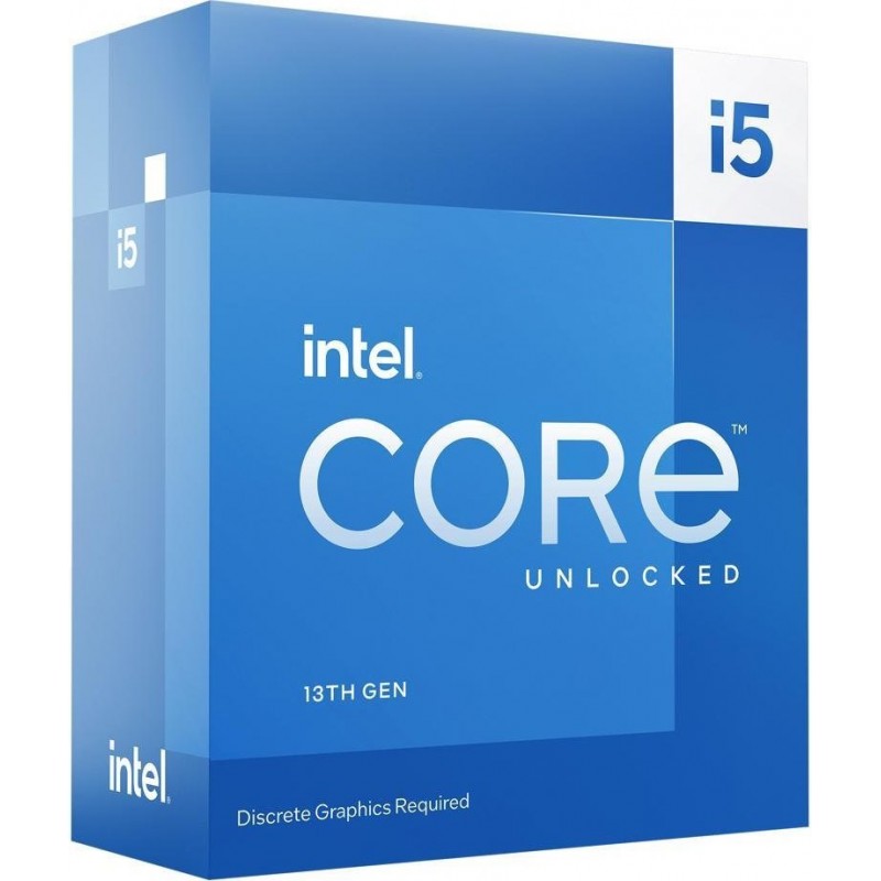 Процесор Intel Core i5 (LGA1700) i5-13600KF, Box, 14x3.5 GHz (Turbo Boost 5.1 GHz, 20 потоків), L3 24Mb Smart Cache, Raptor Lake, 7 nm, TDP 125W, розблокований множник, система охолодження в комплекті не йде (BX8071513600KF)