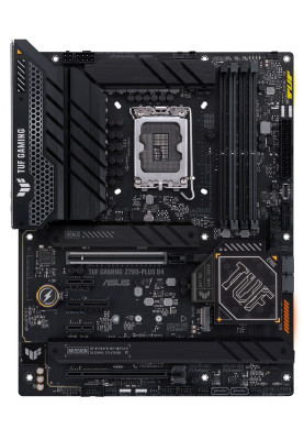Материнська плата LGA1700, Asus TUF GAMING Z790-PLUS D4, Z790, 4xDDR4, Int.Video(CPU), 4xSATA3, 4xM.2, 1xPCI-E 16x 5.0, 1xPCI-E 16x 4.0, 1xPCI-E 4x 4.0, 2xPCI-E 1x 3.0, S1220A, Intel 2.5Gb, 10xUSB3.2/2xUSB2.0, HDMI/DP, ATX