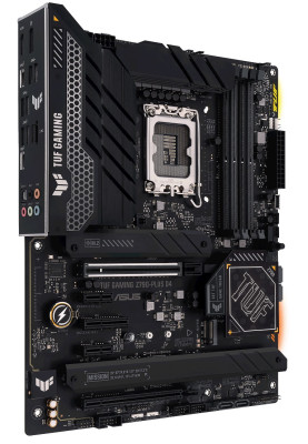 Материнська плата LGA1700, Asus TUF GAMING Z790-PLUS D4, Z790, 4xDDR4, Int.Video(CPU), 4xSATA3, 4xM.2, 1xPCI-E 16x 5.0, 1xPCI-E 16x 4.0, 1xPCI-E 4x 4.0, 2xPCI-E 1x 3.0, S1220A, Intel 2.5Gb, 10xUSB3.2/2xUSB2.0, HDMI/DP, ATX