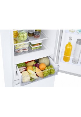 Холодильник Samsung RB38T600FWW/UA, White, двокамерний, загальний об'єм 400L, корисний об'єм 273L/112L, No Frost, внутрішній дисплей, A+, 203x59.5x65.8 см