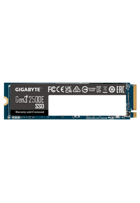Твердотільний накопичувач M.2 1Tb, Gigabyte 2500E, PCI-E 3.0 x4, 3D TLC, 2400/1800 MB/s (G325E1TB)