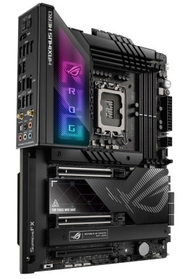 Материнська плата LGA1700, Asus ROG MAXIMUS Z790 HERO, Z790, 4xDDR5, Int.Video(CPU), 6xSATA3, 5xM.2, 2xPCI-E 16x 5.0, 1xPCI-E 16x 4.0, ALC4082 + ES9218, Intel 2.5Gb, WiFi 6, Bluetooth 5.2, 12xUSB3.2/2xUSB2.0, HDMI, ATX