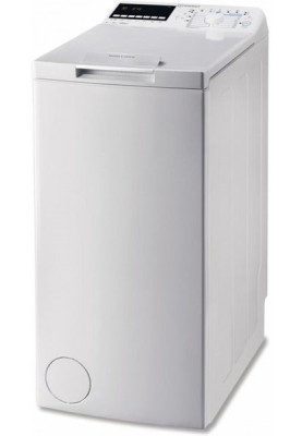 Пральна машина вертикальна Indesit BTW E71253P (EU), White, 7 кг, 14 програм, швидкість віджиму 1200 об/хв, дисплей, клас енергоспоживання A+++, 90x40x60 см