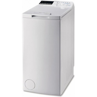 Пральна машина вертикальна Indesit BTW E71253P (EU), White, 7 кг, 14 програм, швидкість віджиму 1200 об/хв, дисплей, клас енергоспоживання A+++, 90x40x60 см