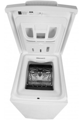 Пральна машина вертикальна Indesit BTW E71253P (EU), White, 7 кг, 14 програм, швидкість віджиму 1200 об/хв, дисплей, клас енергоспоживання A+++, 90x40x60 см