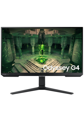 Монітор 27" Samsung Odyssey G4, Black, WLED, IPS, 1920x1080 (16:9), 1 мс, 240 Гц, 400 кд/м², 1000:1, HDR10, 178°/178°, 2xHDMI/DP, VESA 100x100 мм, FreeSync Premium, G-Sync (LS27BG400EIXCI)