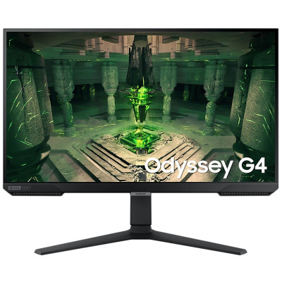 Монітор 27" Samsung Odyssey G4, Black, WLED, IPS, 1920×1080 (16:9), 1 мс, 240 Гц, 400 кд/м², 1000:1, HDR10, 178°/178°, 2xHDMI/DP, VESA (LS27BG400EIXCI)