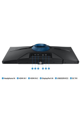 Монітор 27" Samsung Odyssey G4, Black, WLED, IPS, 1920x1080 (16:9), 1 мс, 240 Гц, 400 кд/м², 1000:1, HDR10, 178°/178°, 2xHDMI/DP, VESA 100x100 мм, FreeSync Premium, G-Sync (LS27BG400EIXCI)