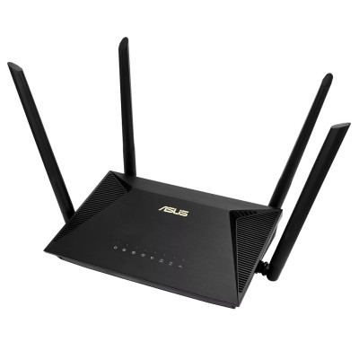 Роутер Asus RT-AX1800U, Black, WiFi 6 (2.4GHz до 574 MB/s / 5GHz до 1201 MB/s), 3xGLan, 1xGWan, 1xUSB2.0, 4 зовнішніх антен