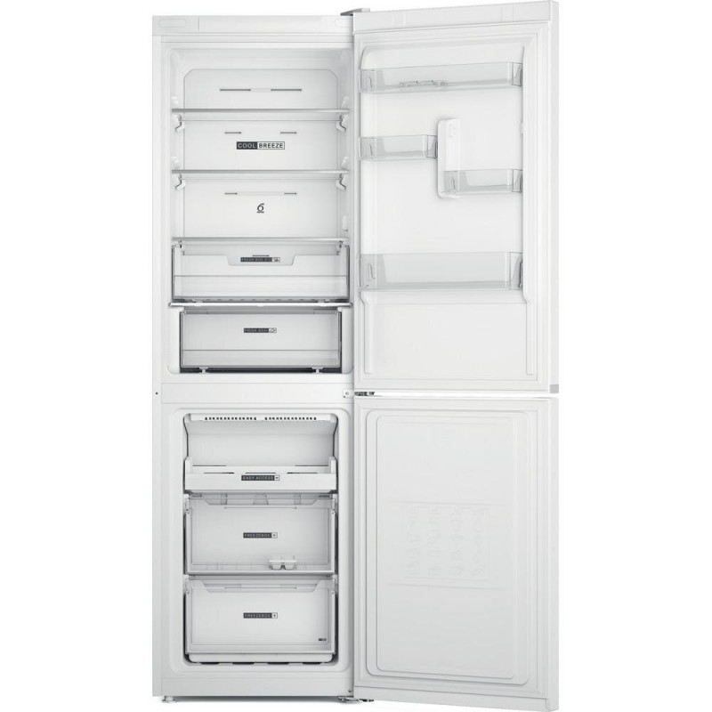 Холодильник Whirlpool W7X 82O W, White, двокамерний, загальний об'єм 335L, корисний об'єм 231L/104L, дисплей, А++, 191x60x68 см