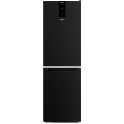 Холодильник Whirlpool W7X 82O K, Black, двокамерний, загальний об'єм 335L, корисний об'єм 231L/104L, дисплей, А++, 191x60x68 см