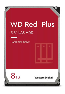 Жорсткий диск 3.5" 8Tb Western Digital Red Plus, SATA3, 128Mb, 5640 rpm (WD80EFZZ)