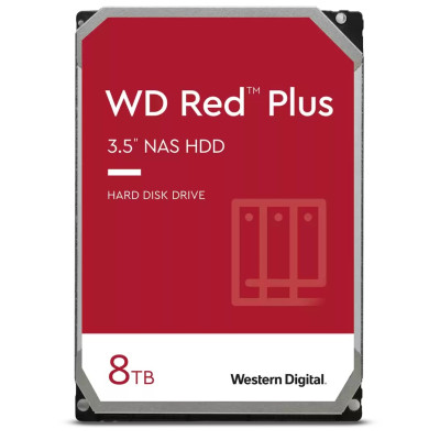 Жорсткий диск 3.5" 8Tb Western Digital Red Plus, SATA3, 128Mb, 5640 rpm (WD80EFZZ)