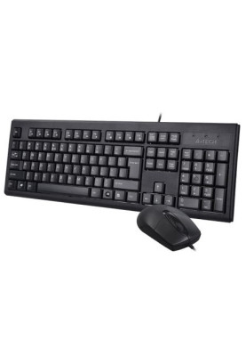 Комплект A4Tech KR-8372S, Black, дротовий, USB (KR-83+OP-720S)