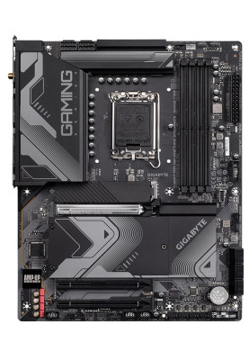 Материнська плата LGA1700, Gigabyte Z790 GAMING X AX, Z790, 4xDDR5, Int.Video(CPU), 6xSATA3, 4xM.2, 1xPCI-E 16x 5.0, 2xPCI-E 16x 4.0, Realtek 7.1, Realtek 2.5GbE, WiFi 6, Bluetooth 5.3, 10xUSB3.2/8xUSB2.0, HDMI/DP, CrossFire, ATX