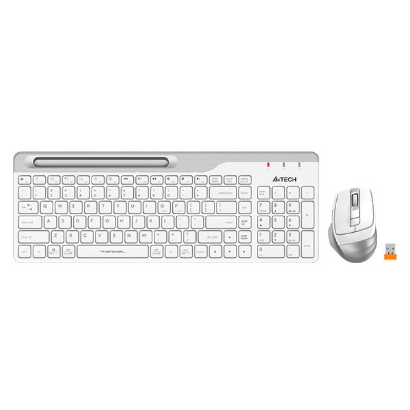 Комплект A4Tech Fstyler FB2535C, Icy White, клавіатура+миша, USB