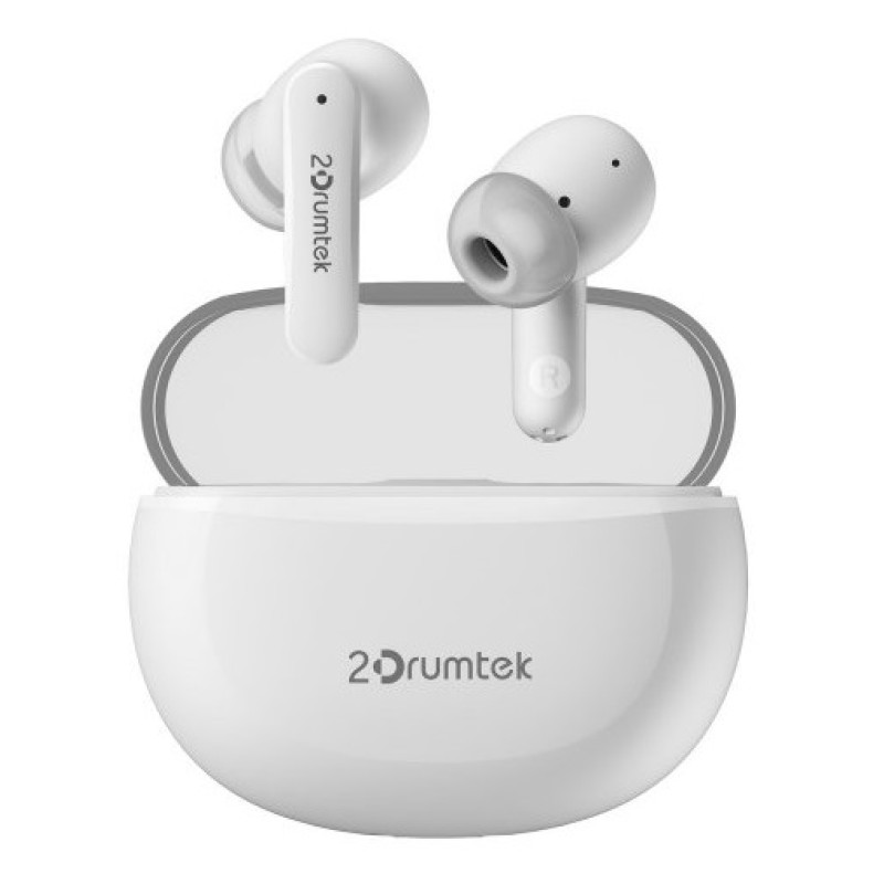 Навушники бездротові A4Tech B25, Grayish White, Bluetooth, динаміки 10 мм, зарядний кейс, 40 / 380 mAh, IPX4