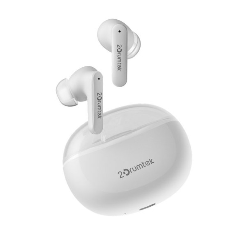 Навушники бездротові A4Tech B25, Grayish White, Bluetooth, динаміки 10 мм, зарядний кейс, 40 / 380 mAh, IPX4