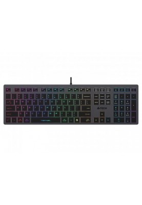 Клавіатура A4tech FX60 Grey Neon backlit, Fstyler keyboard, USB
