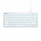 Клавіатура A4tech FX61 White, Fstyler keyboard, USB, блакитне підсвічування