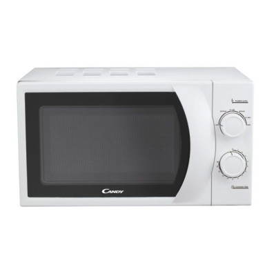 Мікрохвильова піч Candy CPMW2070M, White, 700W, 20 л, звичайна (соло), 6 рівнів потужності, поворотні пермикачі